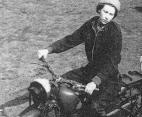 4) A motorcycle, the death of Queen Elizabeth and teaching young people